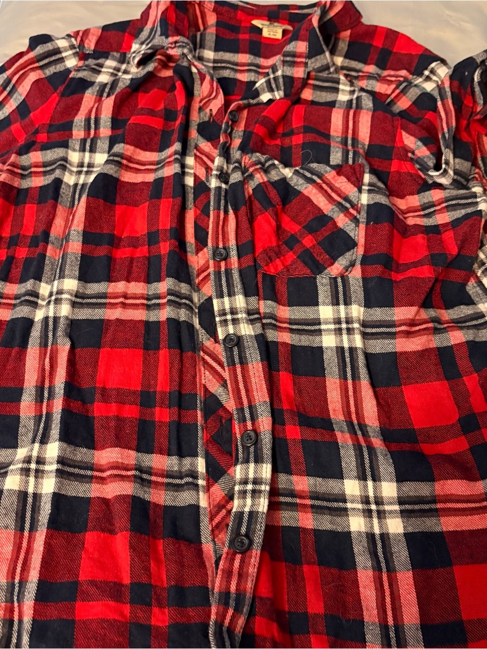 Woolrich Red and Navy Buffalo Plaid Shirt